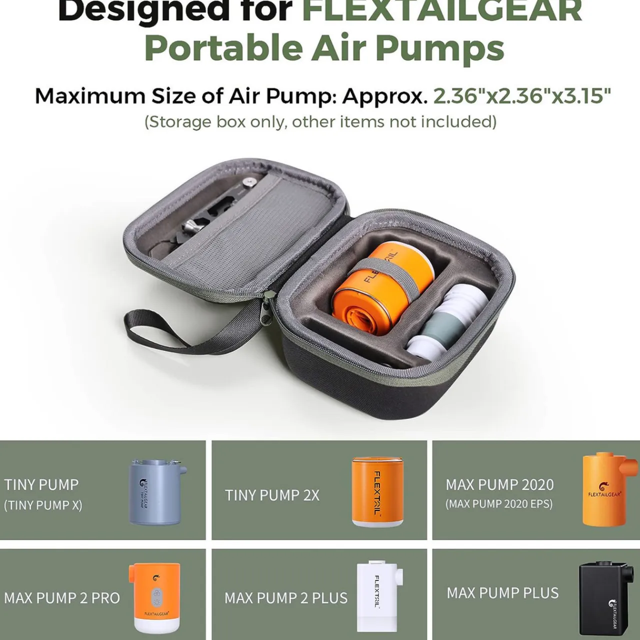 Online Storage Case for Max Pump 2Pro / Max Pump 2Plus / Tiny Pump 2X / Tiny Pump X Sleeping Mat Accessories