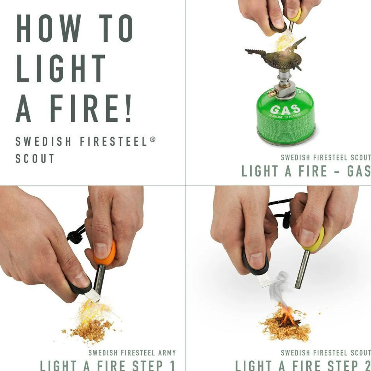 Outlet Swedish FireSteel Scout 2-in-1 Stove Accessories & Spares