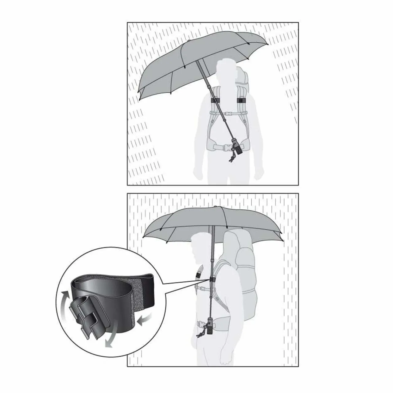 Online Telescope Hands Free Trekking Umbrella Accessories|Umbrellas