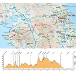 Sale The Coast to Coast Cycle Route Maps, Guides & Compasses