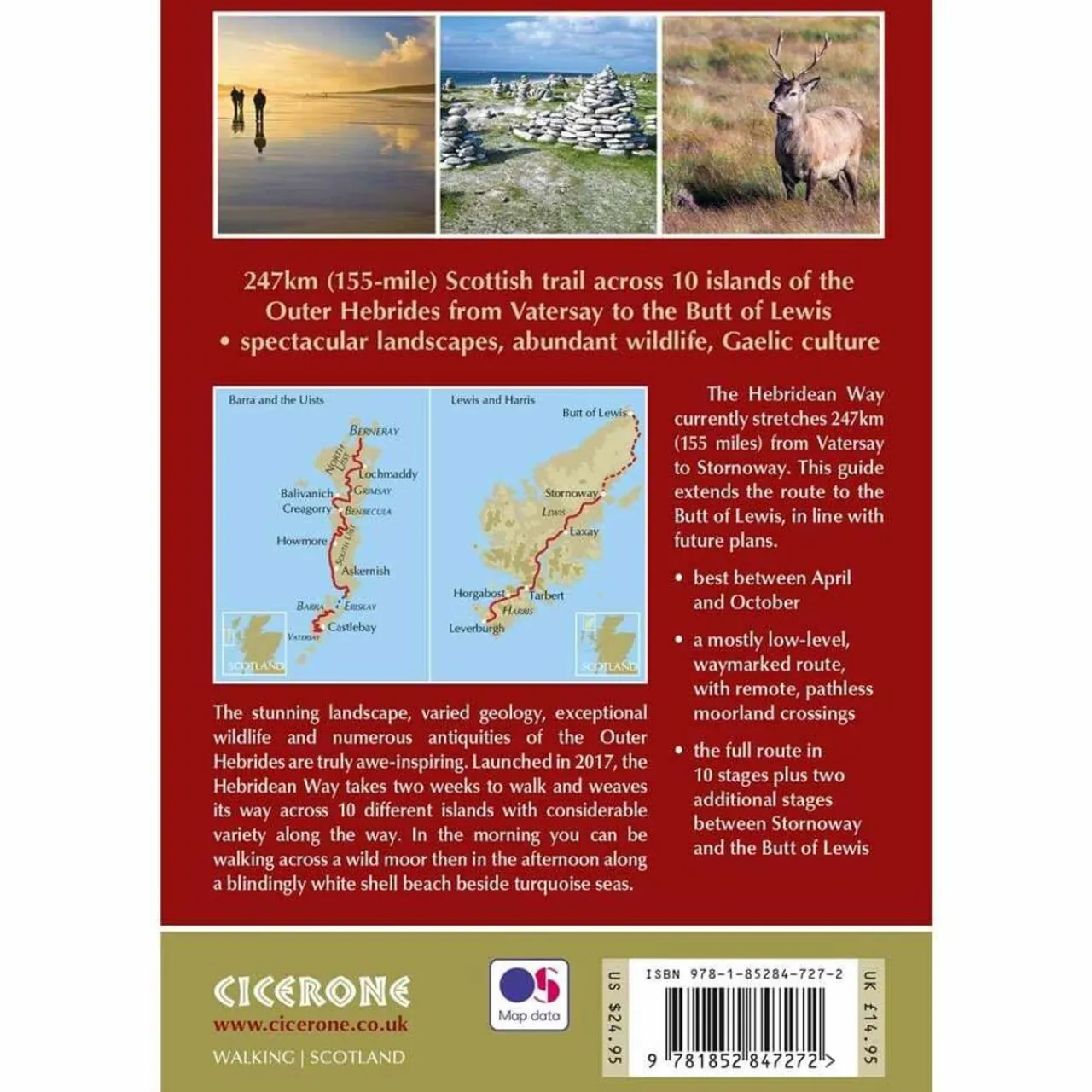 Online The Hebridean Way Maps, Guides & Compasses