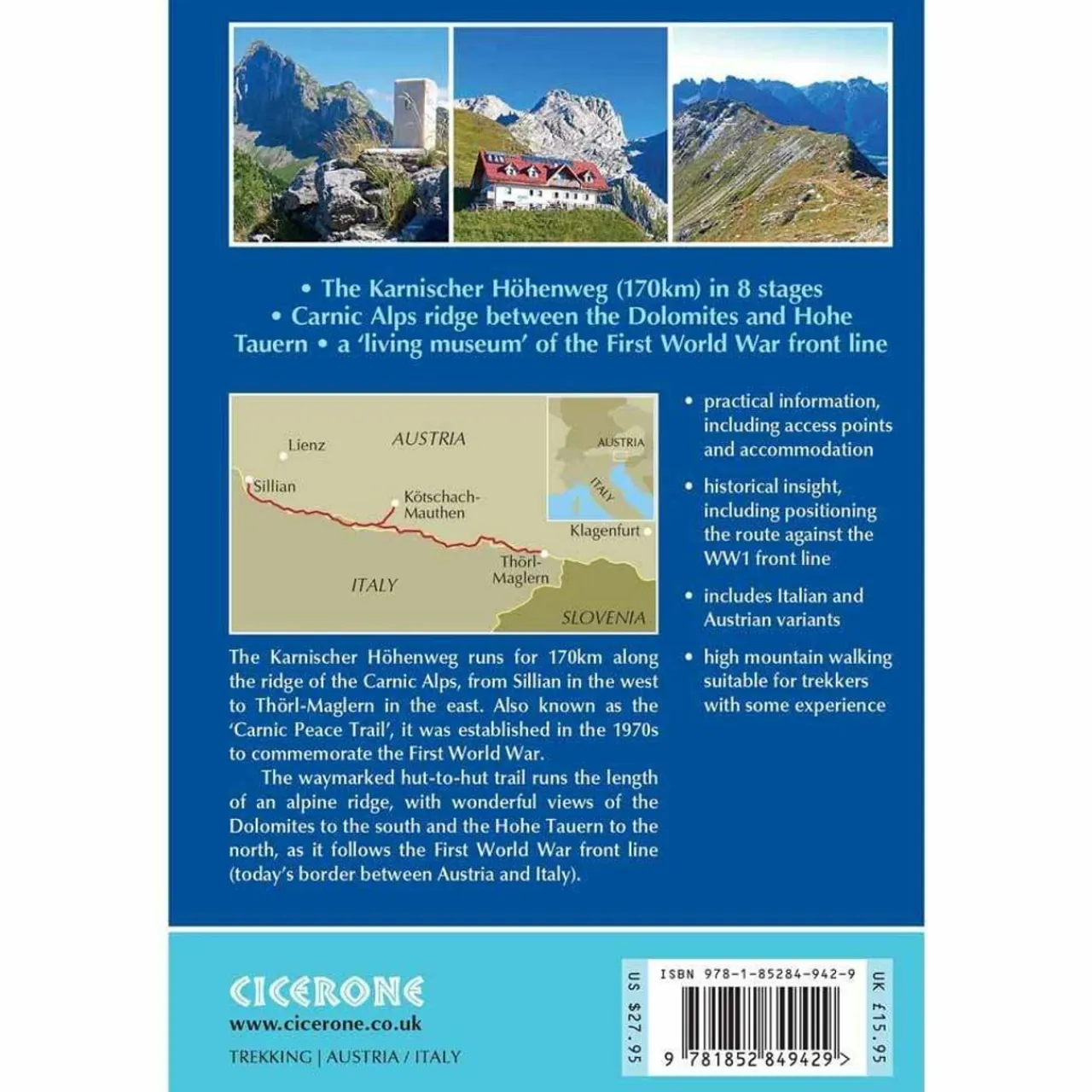 Clearance The Karnischer Hohenweg Maps, Guides & Compasses