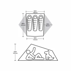 New Tiger Wall 3 Platinum Tent Three+ Person Tents