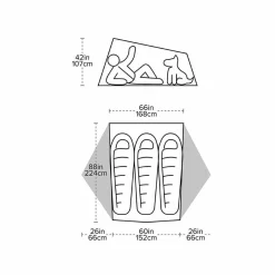 Discount Tiger Wall UL3 Solution Dye Bikepacking Tent Bikepacking|Three+ Person Tents