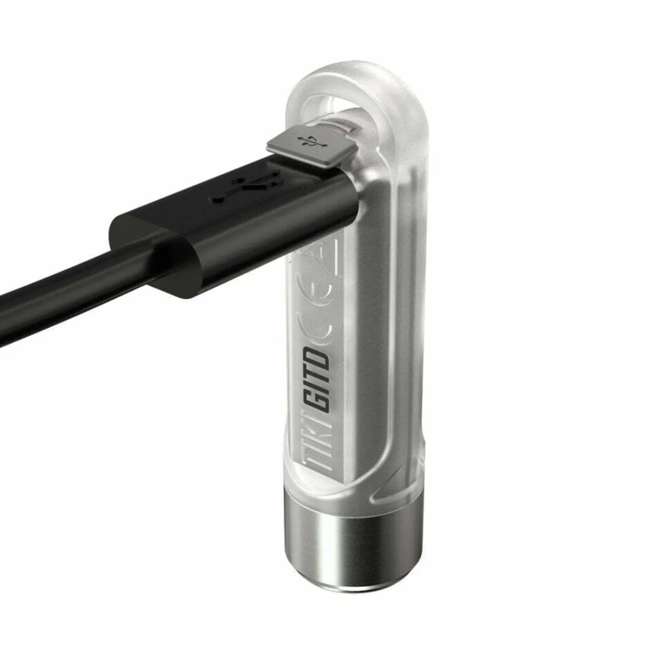 TIKI GITD USB Rechargeable Keychain Light Hand Torches