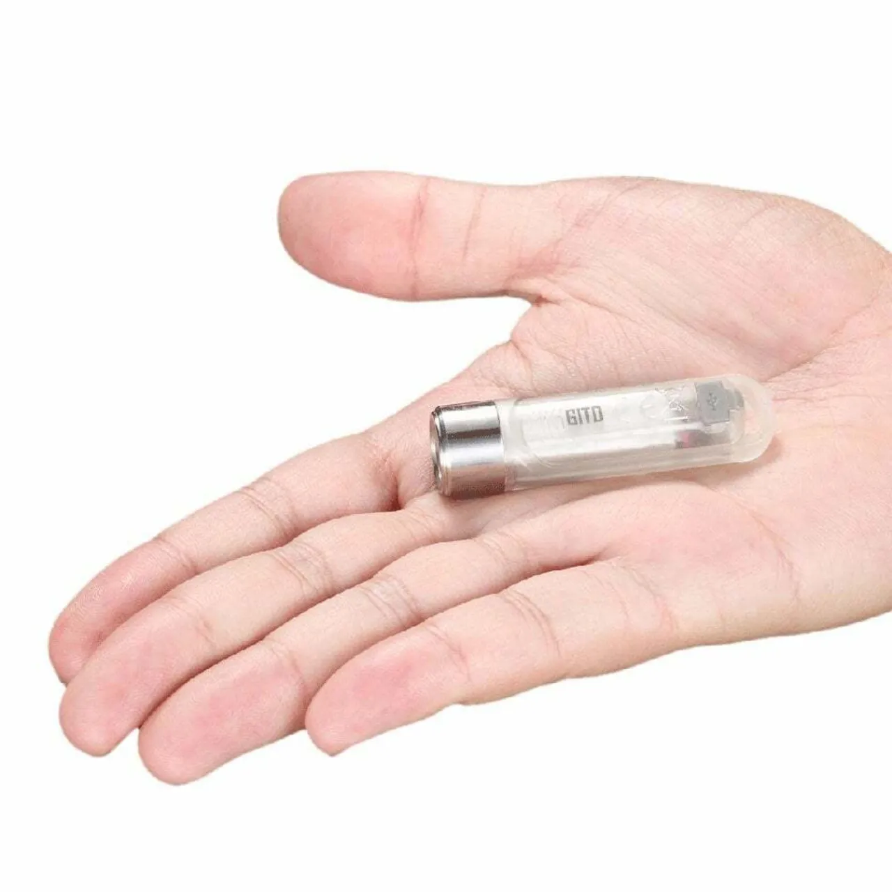 TIKI GITD USB Rechargeable Keychain Light Hand Torches