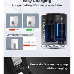 Tiny Pump 2X Outdoor Pump with Camping Lamp Sleeping Mat Accessories