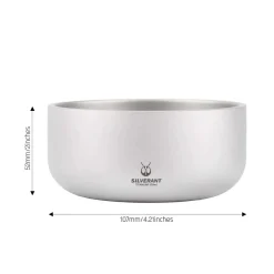 Discount Titanium Backcountry Double Wall Bowl - 250ml Cups Mugs Plates & Bowls