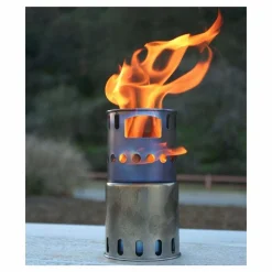 New Titanium Backpacking Wood Burning Stove Meths & Solid Fuel Stoves