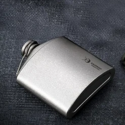 Online Titanium Hip Flask & Funnel 300ml Water Bottles