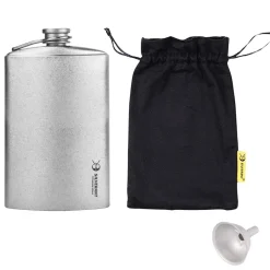 Hot Titanium Hip Flask & Funnel 500ml Water Bottles