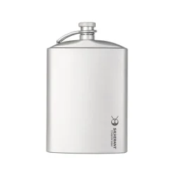 Hot Titanium Hip Flask & Funnel 248ml Water Bottles