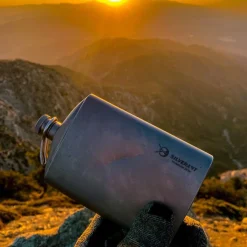 Hot Titanium Hip Flask & Funnel 248ml Water Bottles