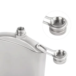 Online Titanium Hip Flask & Funnel 220ml Water Bottles