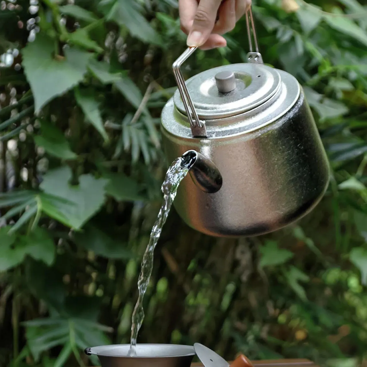 Discount Titanium 1500ml Bushcraft Kettle Tea And Coffee Makers|Pots And Pans