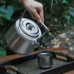 Outlet Titanium 900ml Bushcraft Kettle Tea And Coffee Makers|Pots And Pans