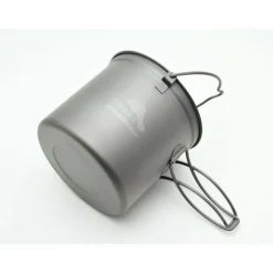 Online Titanium 1100ml Pot with Bail Handle Pots And Pans