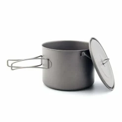 Hot Titanium 1600ml Pot with Bail Handle Pots And Pans