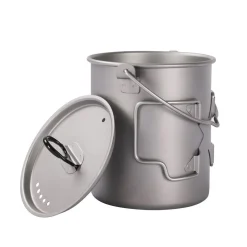 Best Titanium Pot 750ml with lid and bail handle Pots And Pans
