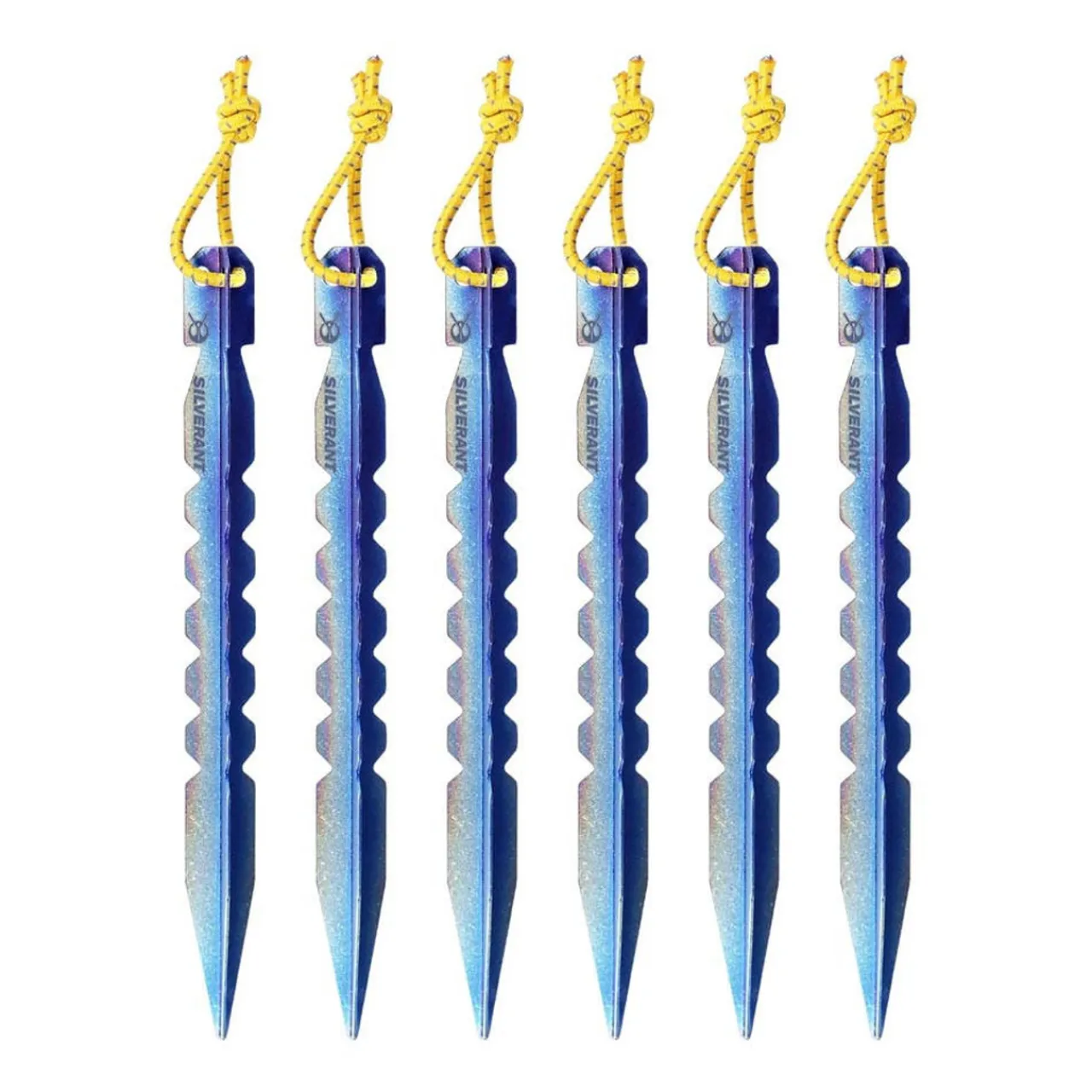 Hot Titanium Y-Shape Tent Stakes - Medium 6 Pack Tent Accessories