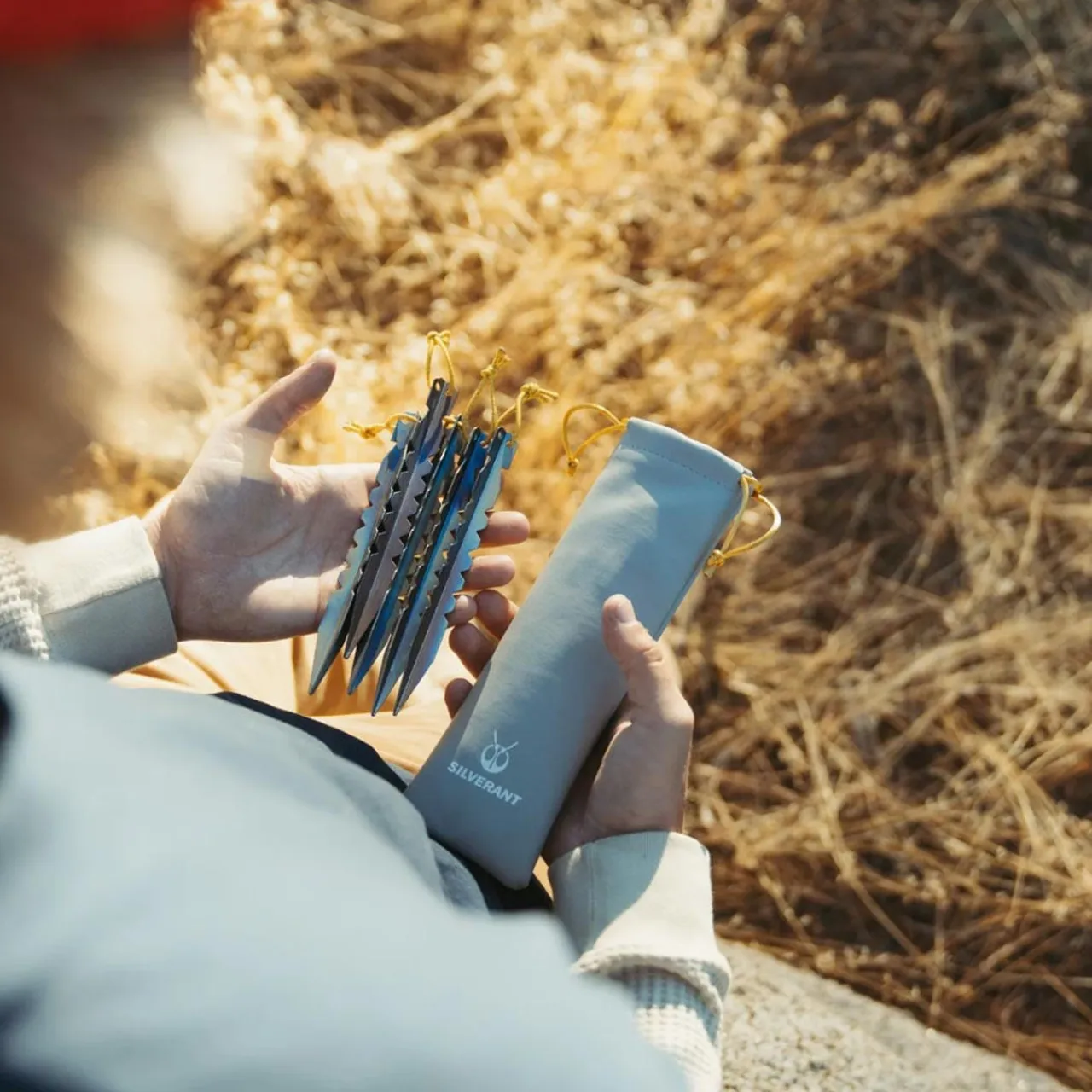 Hot Titanium Y-Shape Tent Stakes - Medium 6 Pack Tent Accessories