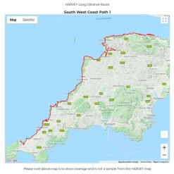 New Trail Map XT40 - South West Coast Path 1 Maps, Guides & Compasses