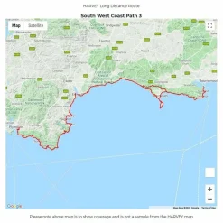Best Trail Map XT40 - South West Coast Path 3 Maps, Guides & Compasses