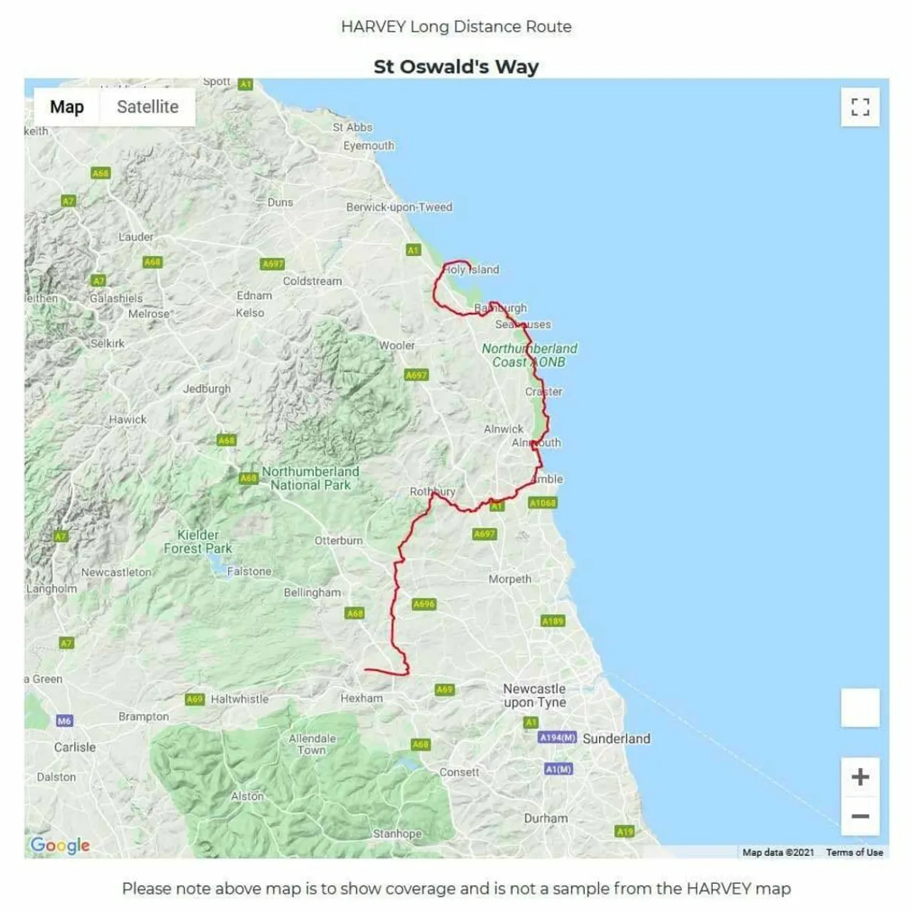 Clearance Trail Map XT40 - St Oswald's Way Maps, Guides & Compasses