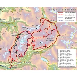 Discount Trekking in the Vanoise Maps, Guides & Compasses