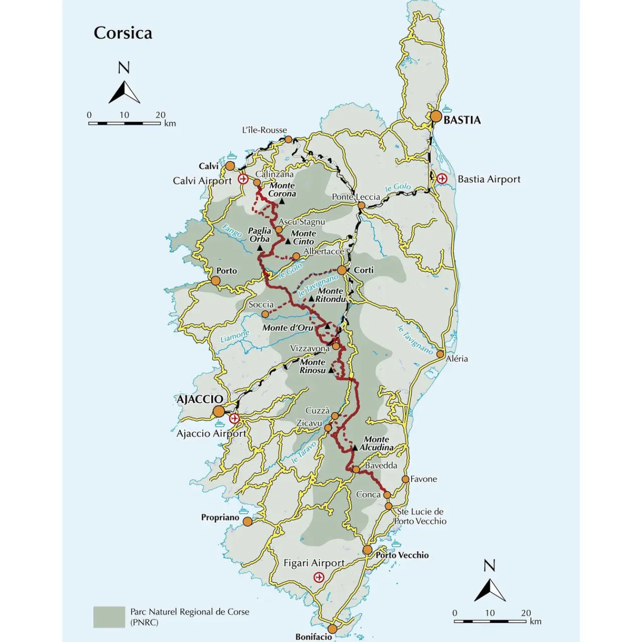 Trekking the GR20 Corsica Maps, Guides & Compasses