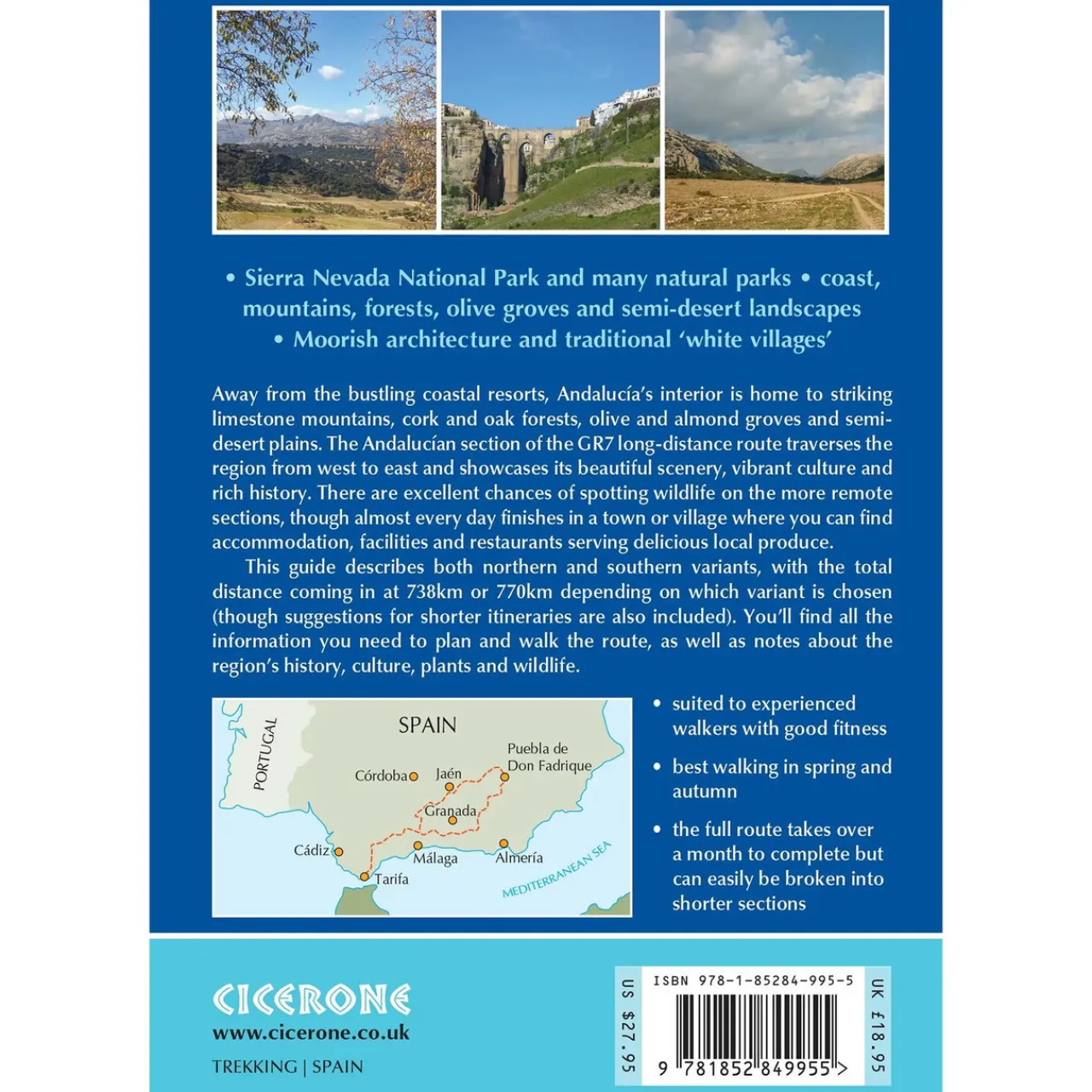 Online Trekking the GR7 in Andalucia Maps, Guides & Compasses