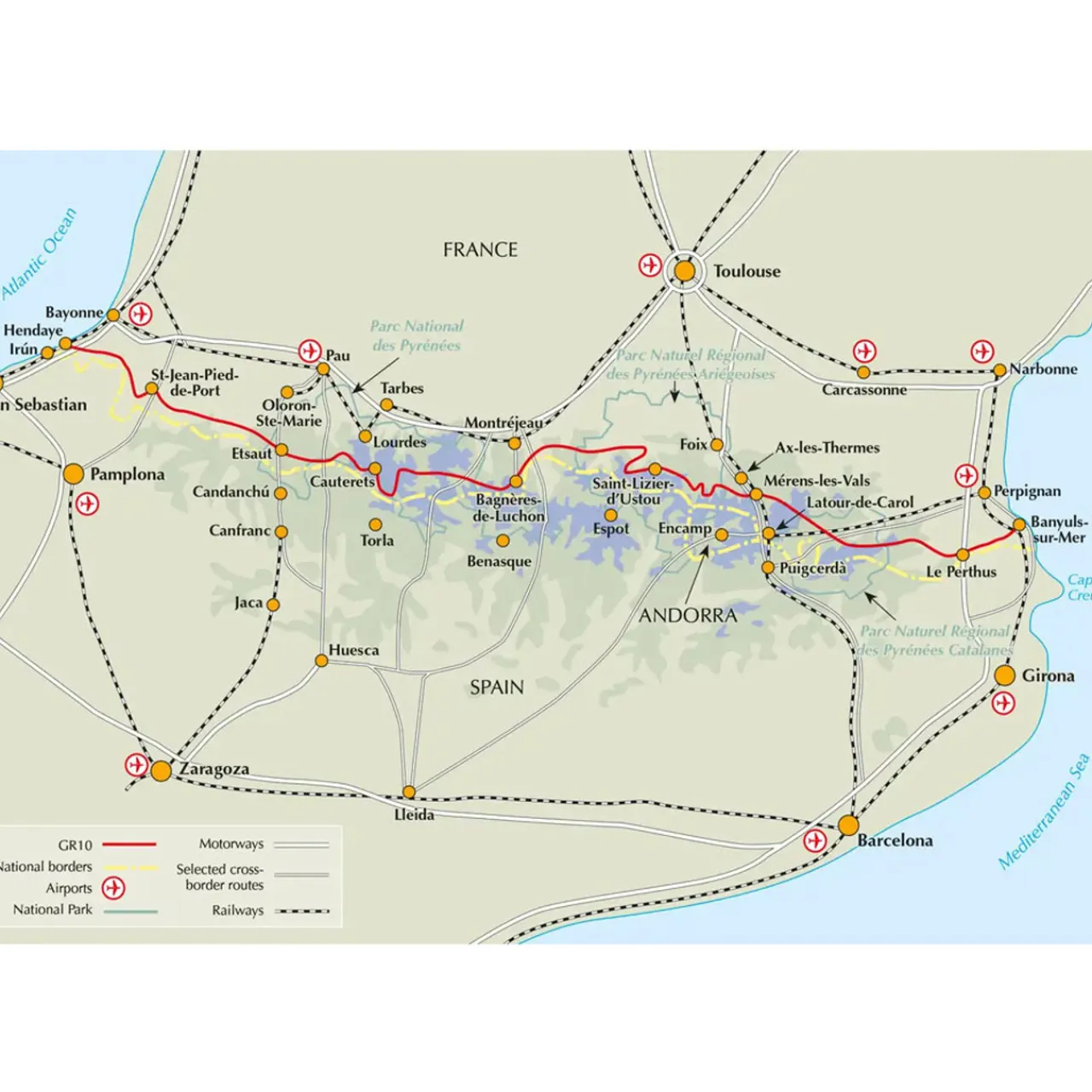 Discount Trekking the GR10 Trail Maps, Guides & Compasses