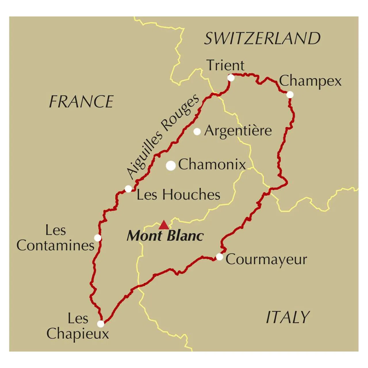 Sale Trekking the Tour du Mont Blanc Maps, Guides & Compasses