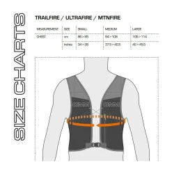 New UltraFire 5 Vest Pack with 2 x 350ml Flexi Flasks Running Packs