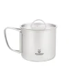 Best Ultralight Titanium Cup with Lid 400ml Cups Mugs Plates & Bowls|Pots And Pans