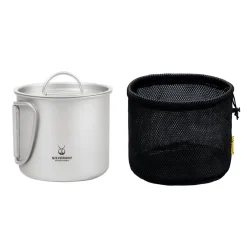 Best Ultralight Titanium Cup with Lid 400ml Cups Mugs Plates & Bowls|Pots And Pans
