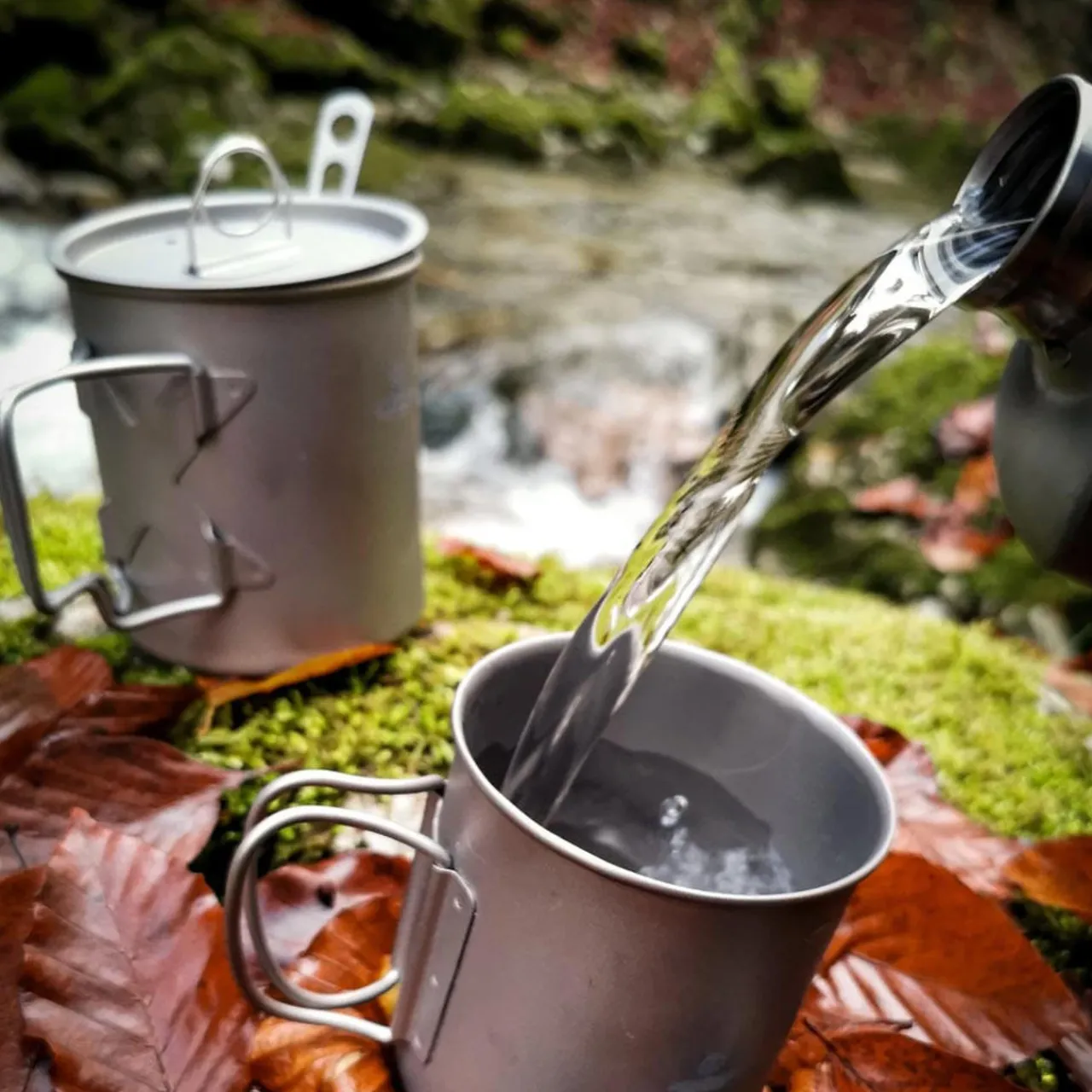 Sale Ultralight Titanium Cup with Lid 500ml Cups Mugs Plates & Bowls|Pots And Pans