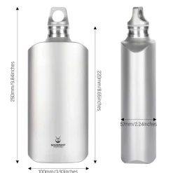 Discount Ultralight Titanium Water Bottle 800ml - Slim Water Bottles