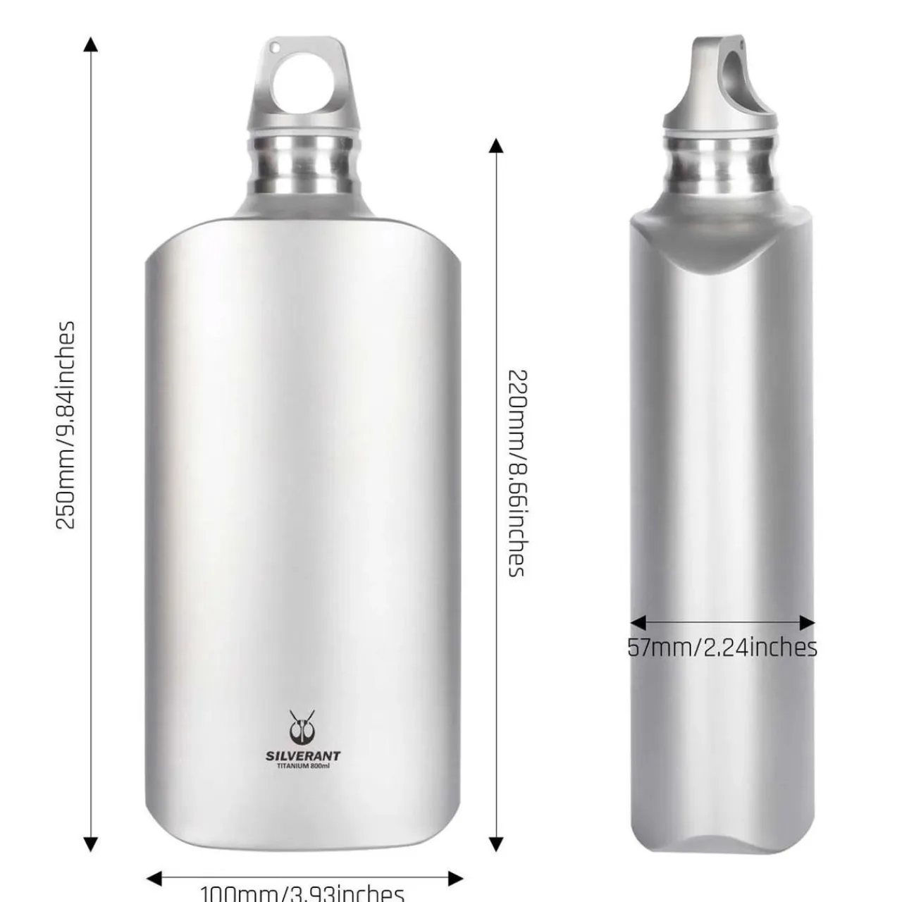 Discount Ultralight Titanium Water Bottle 800ml - Slim Water Bottles
