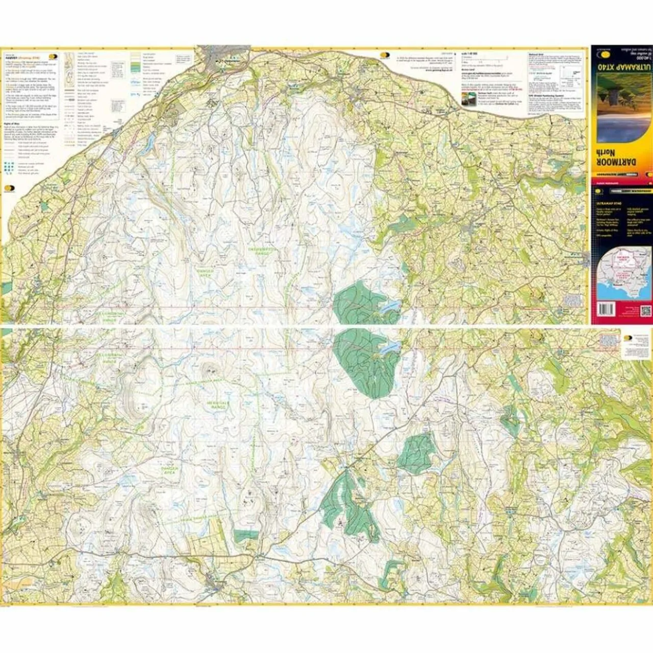 Clearance UltraMap XT40 - Dartmoor North Maps, Guides & Compasses