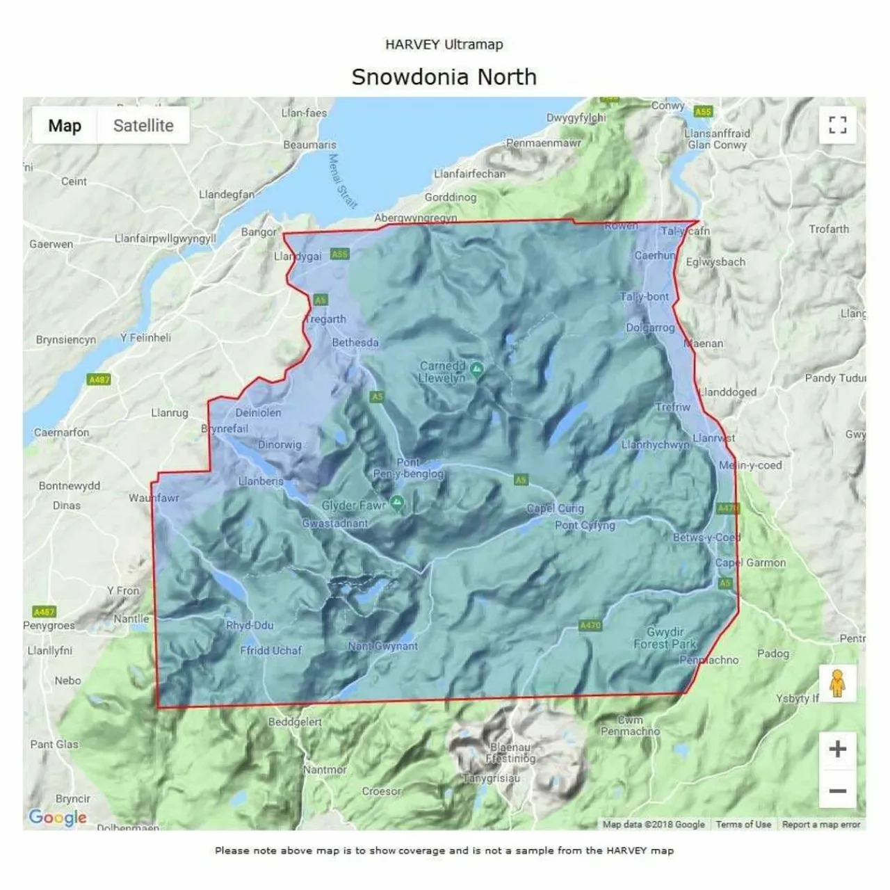 New UltraMap XT40 - Snowdonia North Maps, Guides & Compasses