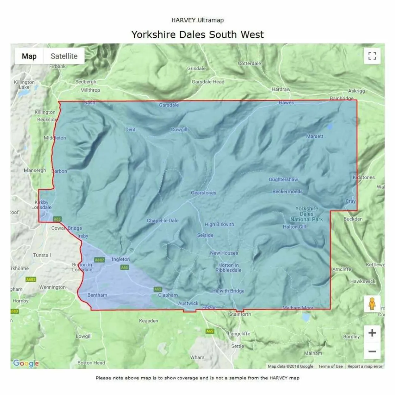Online UltraMap XT40 - Yorkshire Dales South West Maps, Guides & Compasses