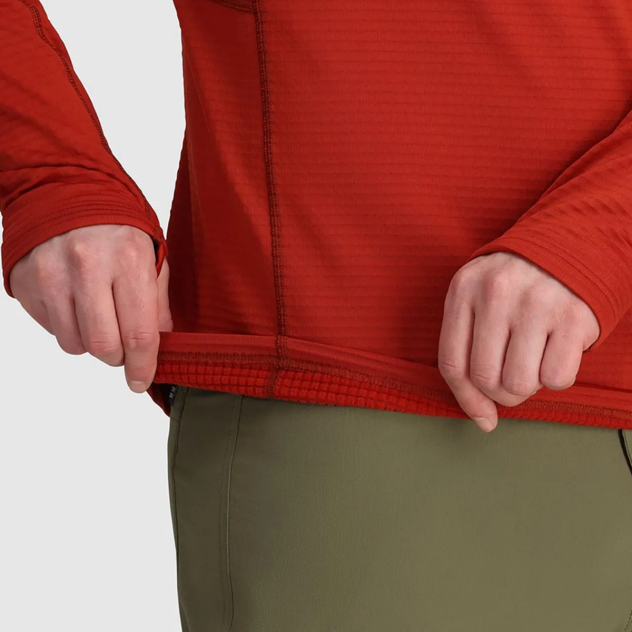 Online Vigor Grid Fleece Pullover Hoodie Fleece Pull-Ons