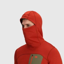 Online Vigor Grid Fleece Pullover Hoodie Fleece Pull-Ons