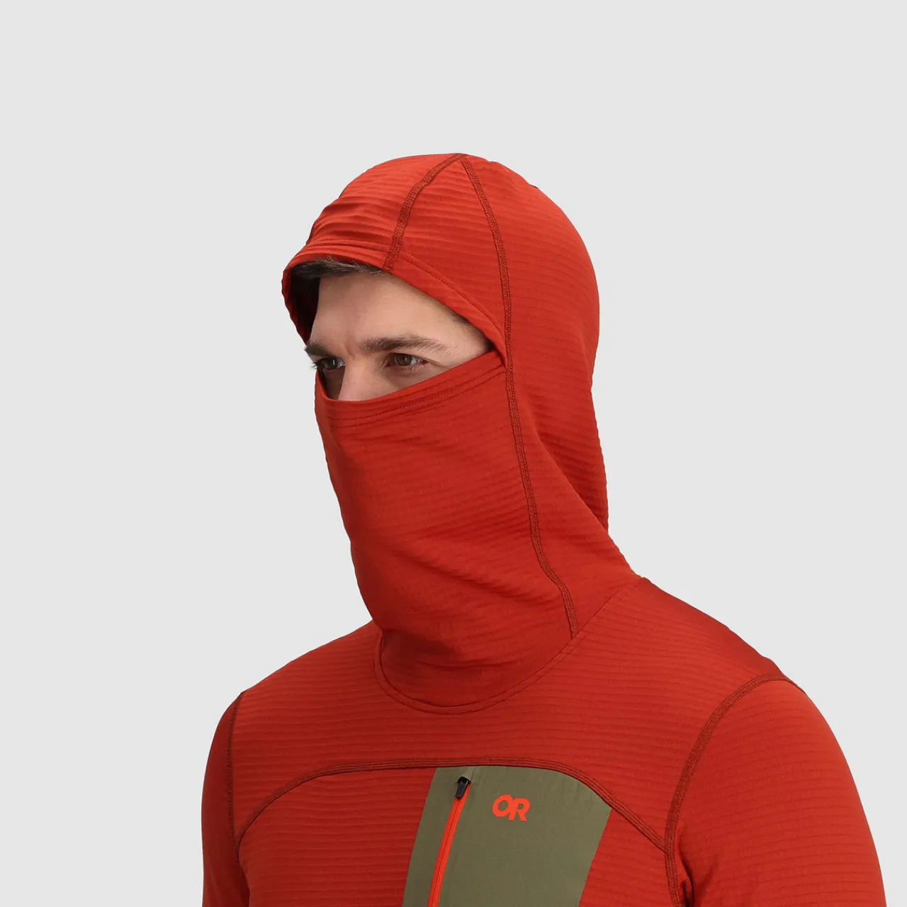 Online Vigor Grid Fleece Pullover Hoodie Fleece Pull-Ons