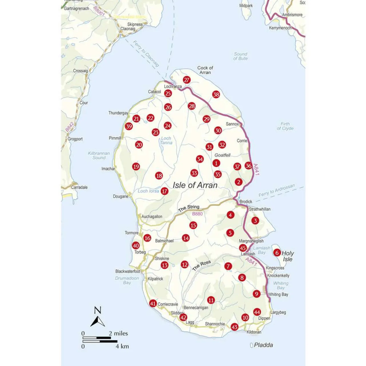 Sale Walking on Arran Maps, Guides & Compasses