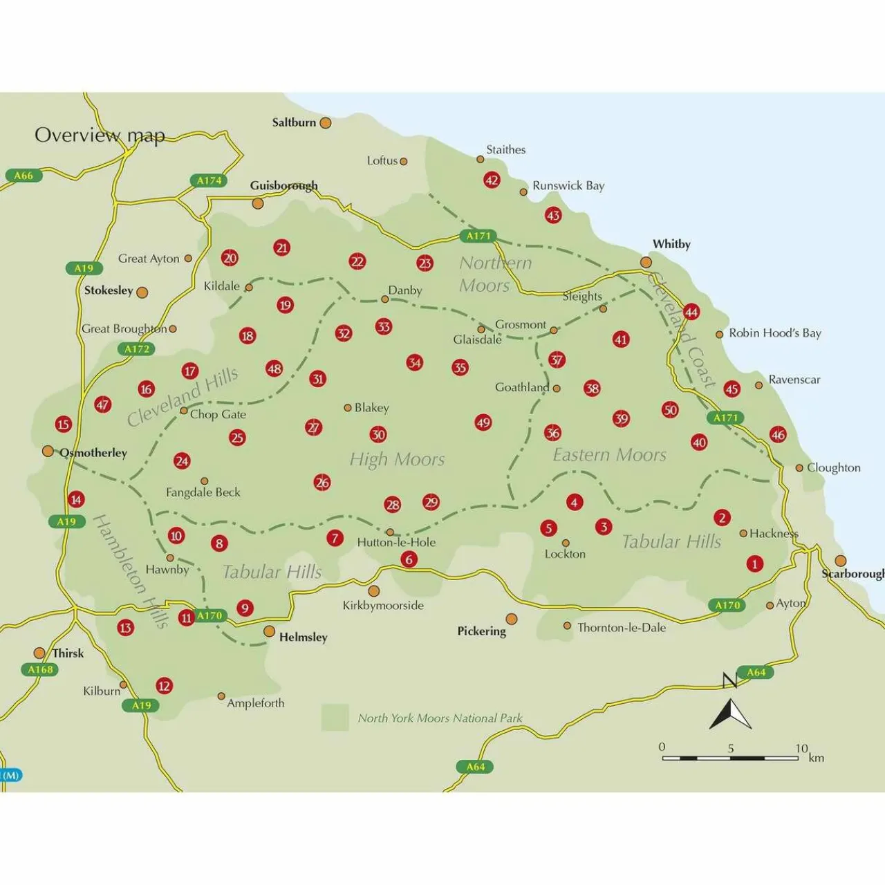 Best Walking The North York Moors Maps, Guides & Compasses