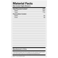 Outlet Womens Conduit Tights Women Baselayer Legwear