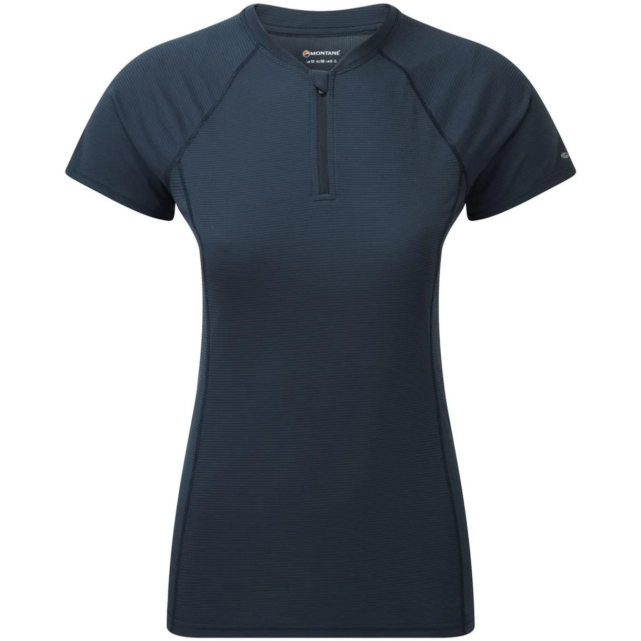New Womens Dart Nano Zip T-Shirt Women Baselayer - Short Sleeves