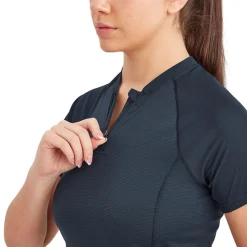 New Womens Dart Nano Zip T-Shirt Women Baselayer - Short Sleeves